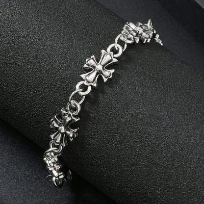 Gothic Cross Alloy Bracelet Vintage Dark Style