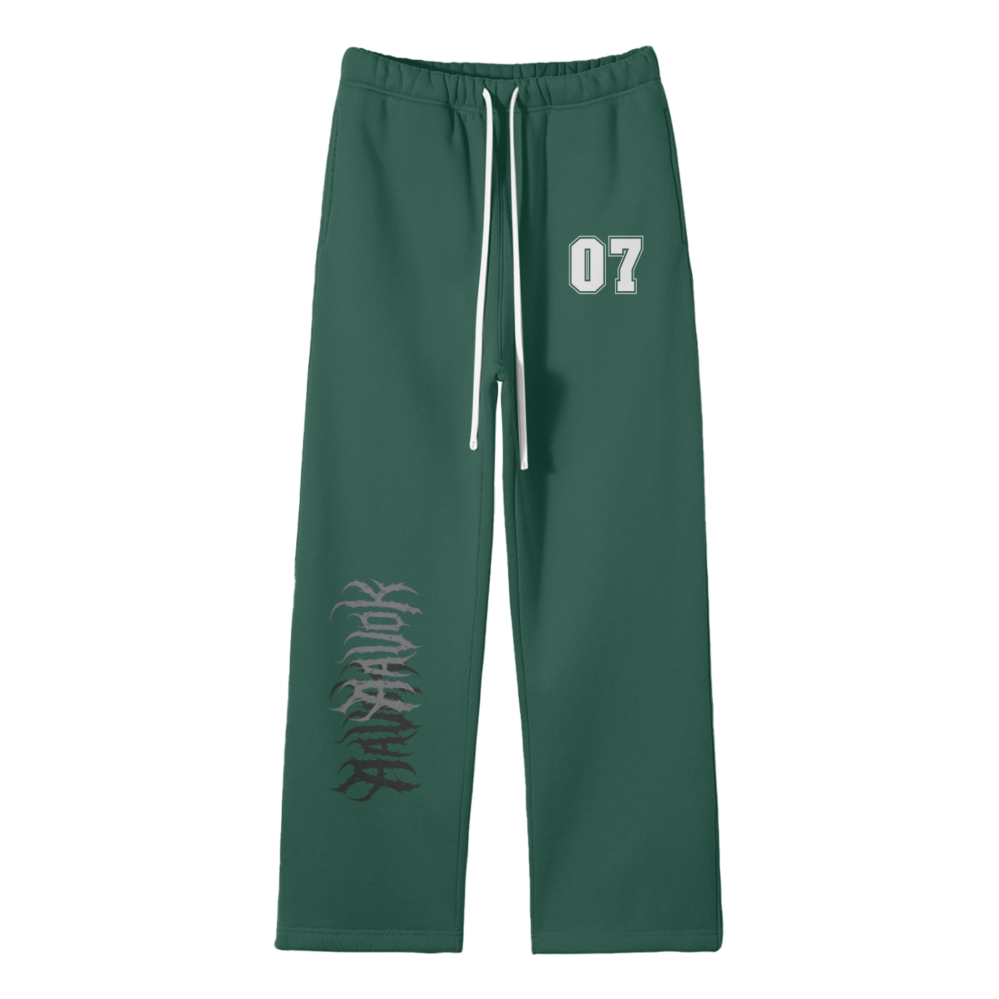 Streetwear Unisex Solid Color Fleece Straight Leg Pants