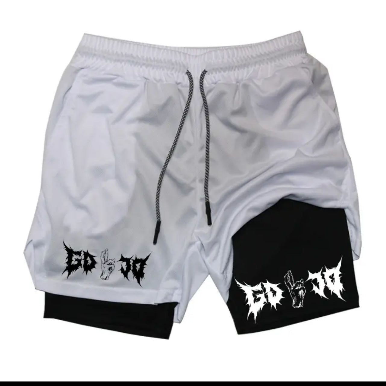 Animated Print Sports Shorts