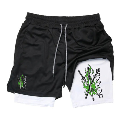 Animated Print Sports Shorts