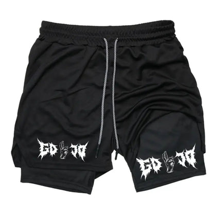 Animated Print Sports Shorts