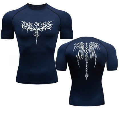 Shirt with anime print and quick-drying t-shirt