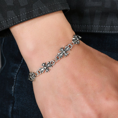 Gothic Cross Alloy Bracelet Vintage Dark Style