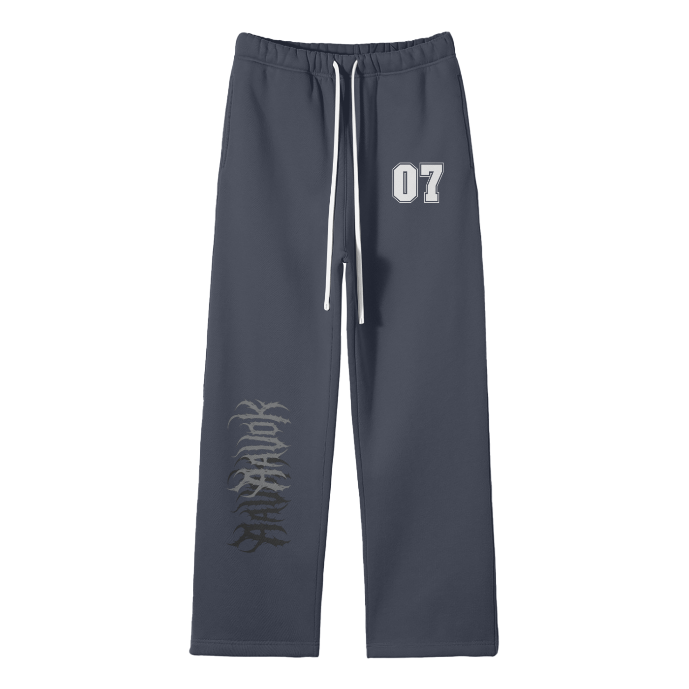 Streetwear Unisex Solid Color Fleece Straight Leg Pants