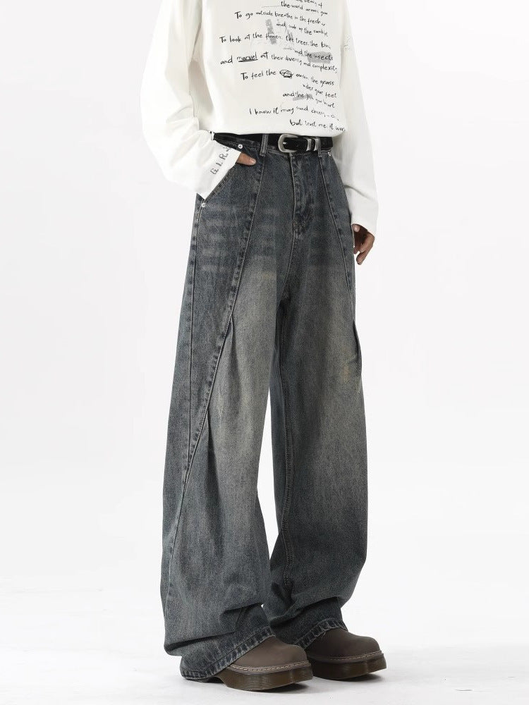 Curved-knife jeans