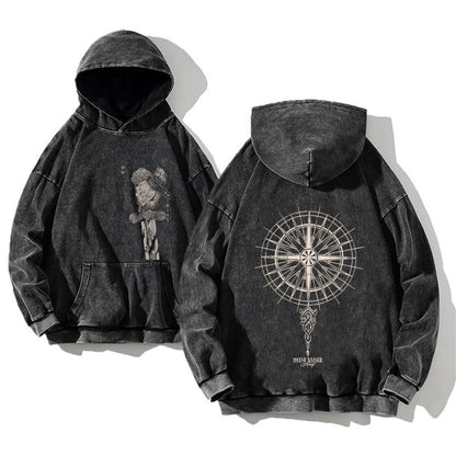 Washed cotton pullover shirt