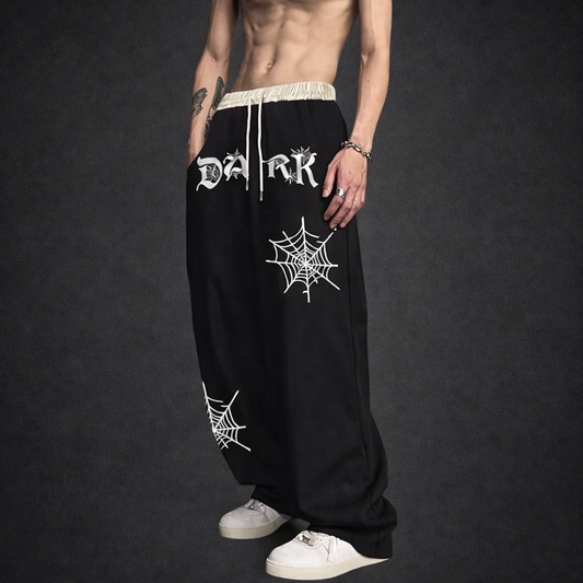 Men's Gothic Letter Print Sweatpants