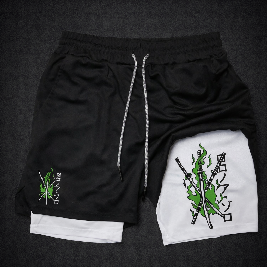 Animated Print Sports Shorts