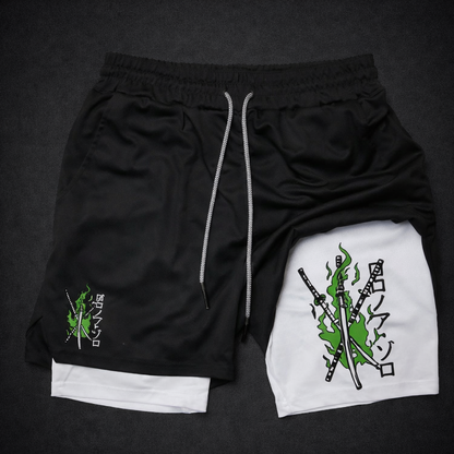 Animated Print Sports Shorts