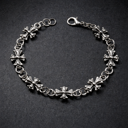 Gothic Cross Alloy Bracelet Vintage Dark Style