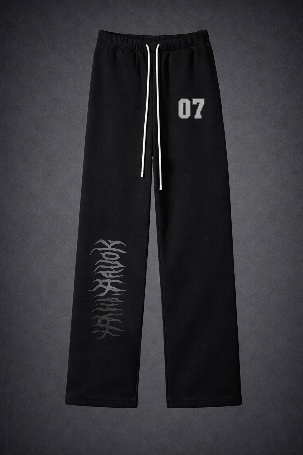 Streetwear Unisex Solid Color Fleece Straight Leg Pants