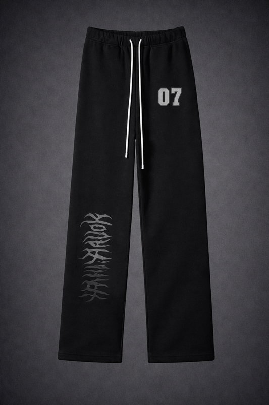 Streetwear Unisex Solid Color Fleece Straight Leg Pants